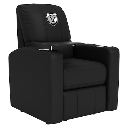 Dreamseat Stealth Power Plus Recliner with Professional Bull Riders Bull Head Shield Logo XZ520823901CDSMHTUSBBLK-PSPBR0005