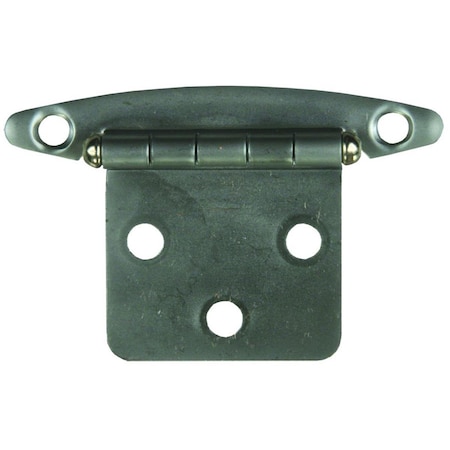 Jr Products Free Swing Flush Mount Cabinet Door Hinges, Satin Nickel JRP70655
