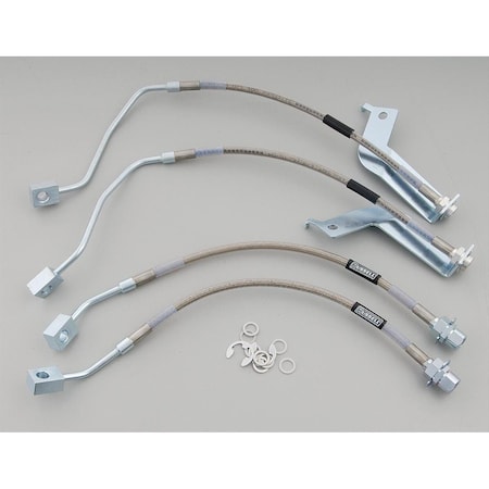 Ezgeneration Brake Lines Street Legal Braided Stainless Steel for use on Ford EZ740084