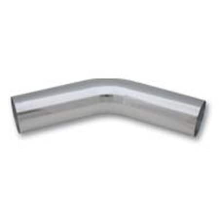 Vibrant Performance 3 in. OD x 6 in. 45 deg Aluminum Elbow, Polished VIB2175