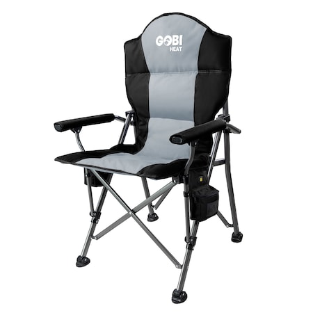Gobi Heat Terrain Portable Heated Camping Chair, Black 723503