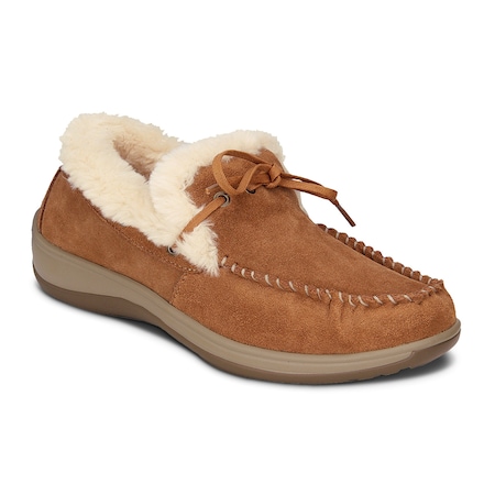 Orthofeet Capri, Womens Mocassin, Camel, Size 6 737