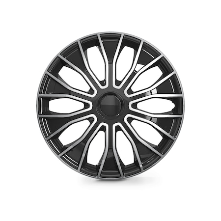 Altertrim 14 in Univ Hubcaps, Snap-On, (Slvr & Blk Lacq), 4PK CHB-5086-DP-14