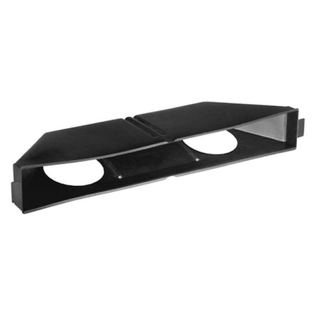 Attwood 13411 Plastic Collector Box for Two 3 in. Hoses, Black A7J-13411