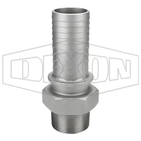 Dixon Boss Hose Stem, 2-1/2 in, MNPT x Hose Shank, 316 SS, Domestic RMS31