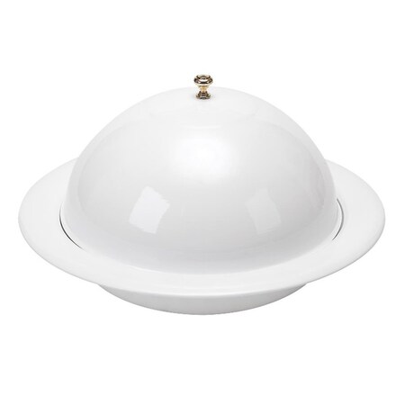 Standalone Vento 10 in. White Covered Bowl ST491072
