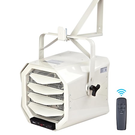 Dr Infrared Heater Hardwired 10000-Watt 240-Volt Garage Heater Wall/Ceiling Mounted with Remote Controlled Thermostat DR-910F