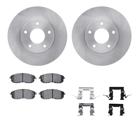 Dynamic Friction Co DFC Rotors with EURO 5000 Ceramic Brake Pads includes Hardware 6612-67003