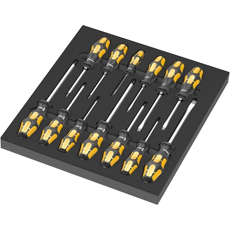 Wera 9714 Foam insert The Chiseldriver screwdriver set 1, 13 pieces 5150105001