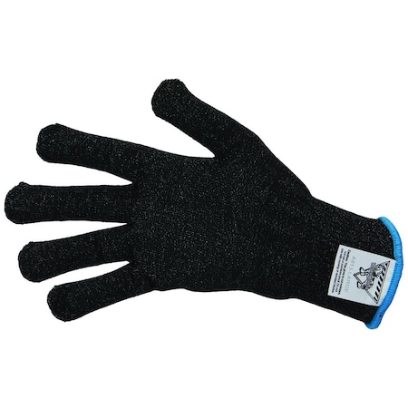 Workhorse Color-Coded Cut-Resistant Hand Protection Gloves, FDA-Compliant, A8, 13 Gauge WH A513-BLK-LG