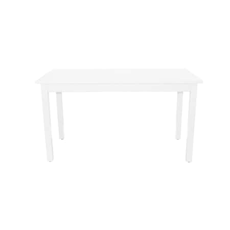 Homeroots 48" White Solid Wood Dining Table 548868