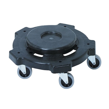 Continental Commercial Products 3255 Trash Can Dolly, 20 to 55 gal, Polyethylene, Black 3255-8