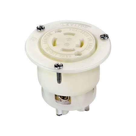 Leviton Industrial Grade Flanged Outlet 30 Amp, 480 Volt 3-Phase 2736