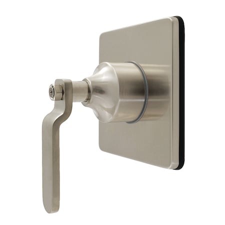 Kingston Brass Single-Handle Six-Way Diverter Valve with Square Trim Kit, Brushed Nickel KS4048KL