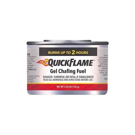 Sterno Chafing Fuel Quick Flame Steel 5.5 oz Multicolored Silver 20672