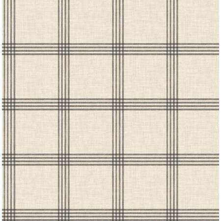 Chesapeake Twain Black Plaid Wallpaper 3115-24479