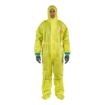 Ansell Coverall, Yellow, L YE30-T-92-122-04
