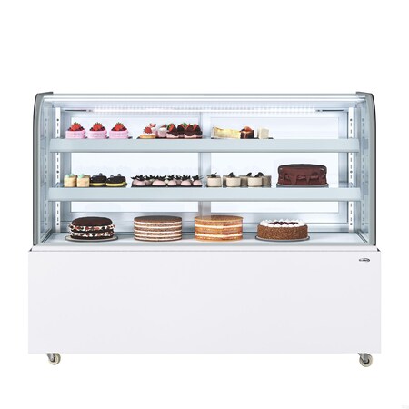 Koolmore 60 in. Refrigerated Bakery Display Case, 17.6 cu. ft. in White KM-CDHF-17C-WH