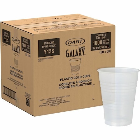 Dart Conex Galaxy Polystyrene Plastic Cold Cups, 12oz, PK50 Y12S