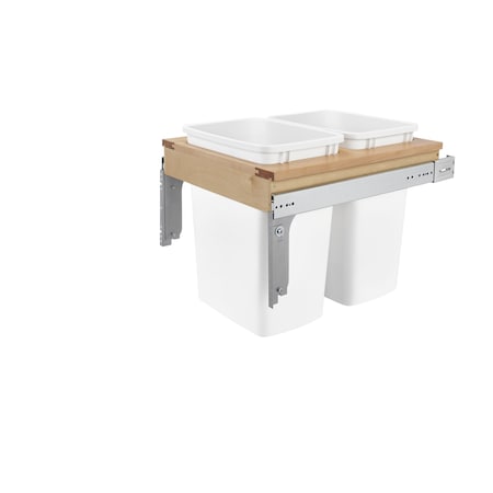 Rev-A-Shelf Maple Wood; Steel; Plastic, Natural Maple, 18 in W, 17.88 in H, 22.75 in D 4WCTM-21DM2