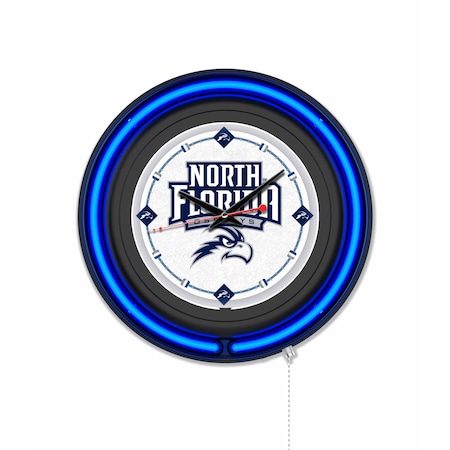 Holland Bar Stool University of North Florida 15 Double Neon Wall Clock Clk15BK