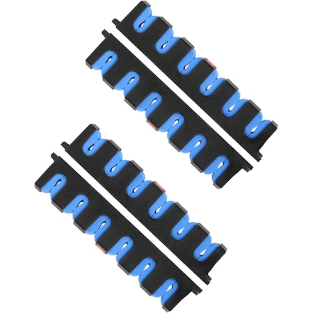 Simple Deluxe Horizontal Fishing Rod Holders Wall-Mounted - Fishing Rod Rack Great Fishing Pole Holder for Garage SOFISHRODRACKHBLUEX2