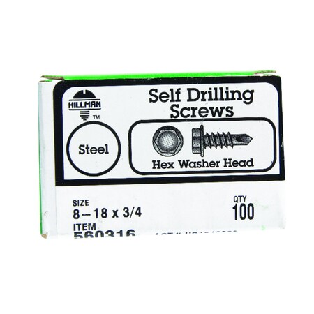 Hillman Hwh Drill Scr 8-18X3/4 560316
