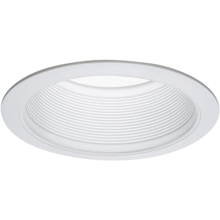 Halo 6'' White Baffle Recessed Light Fixture Trim with 2 Removable Rings RE-6100WB
