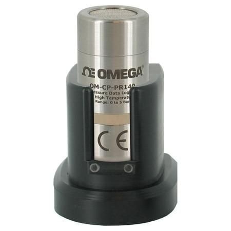 Omega Pressure Data Logger, High Temperature, Flush Mount, 0 bar to 5 bar, 1 Measurement, Battery, 33K Sa OM-CP-PR140