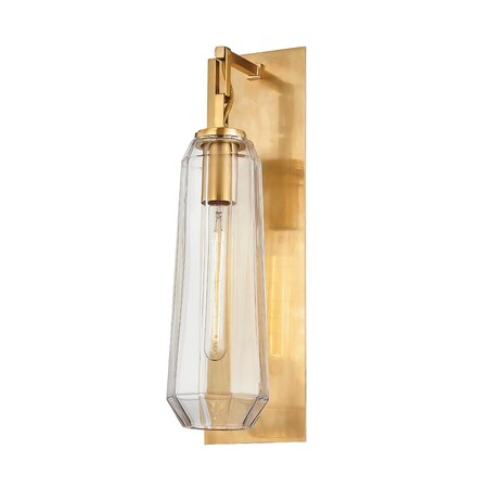Corbett Lighting Copenhagen 1 Light Wall Sconce 5.5 In. Vintage Brass 447-19-VB