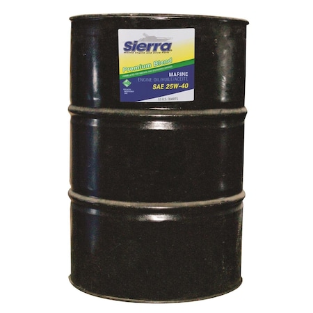 Sierra International 18-9400-7 25W 4-Stroke Marine Engine Oil, 55 gal Drum SR18.9400.7