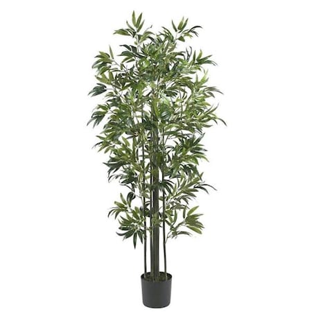 Dare2Decor 6 ft. Bamboo Silk Tree Green Trunks DA403713