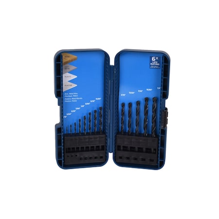 Century Drill & Tool 13 Piece Black Oxide Drill Bit Set 24313