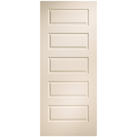 Codel Doors 36" x 80" Primed 5-Panel Rockport Molded Hollow Core Slab Door 3068MHCROC