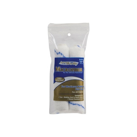 Arroworthy COVER RLR MINI 9/16IN NP 6.5IN Pair White 6.5-MFR4T/P