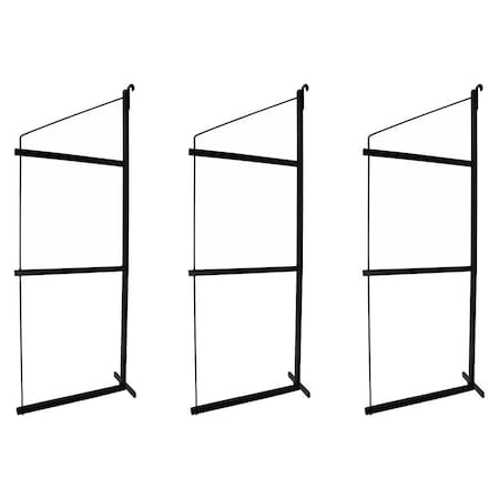 Mytee Products Cargo Container Shelving Brackets, 3 Levels, 18in D x 60in H, 3PK CNT-SHELF3x3