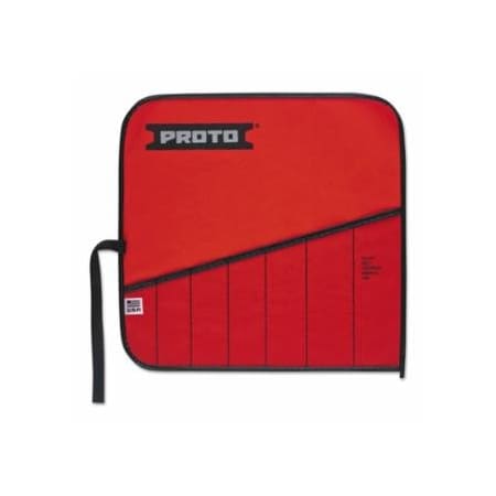 Proto Vinyl Tool Kit Pouches, 7 Compartments, Red, Vinyl 577-25TR03C