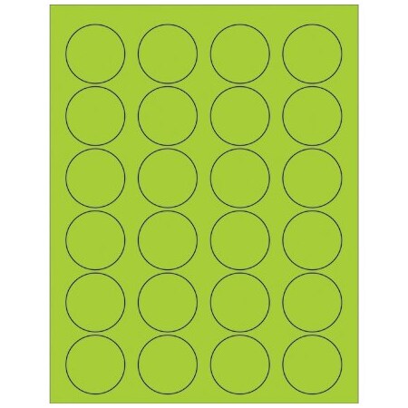 Bsc Preferred Fluorescent Circle Laser Labels LL193GN