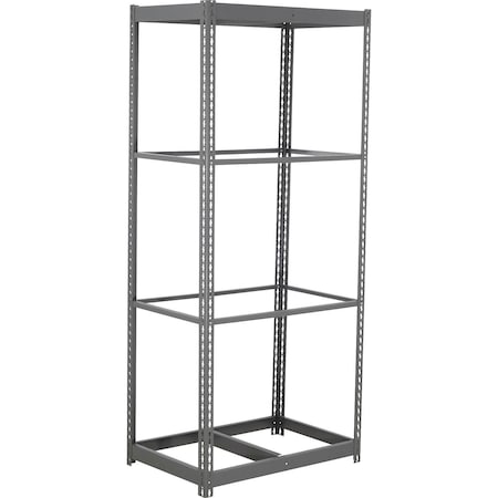 Global Industrial 4 Shelf, Commercial Duty Boltless Shelving, Starter, 48"W x 12"D x 96"H, No Deck B3165553