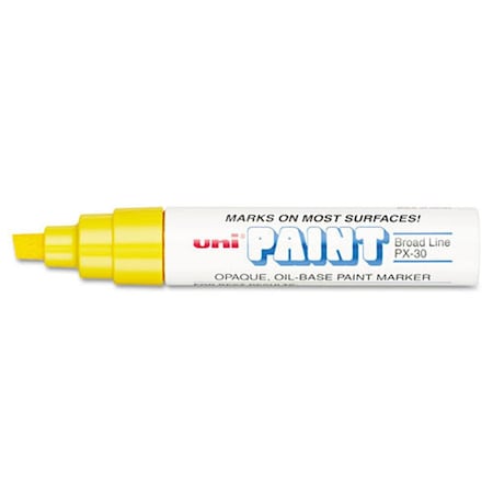 Vertex UBC Broad Chisel Tip Permanent Marker, Yellow VE3737073