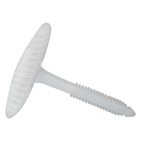 Trufast 2 in Plasti-Grip PMF Fastener White Plastic Heavy-Duty Insulation Anchors, 250PK PMF-2000