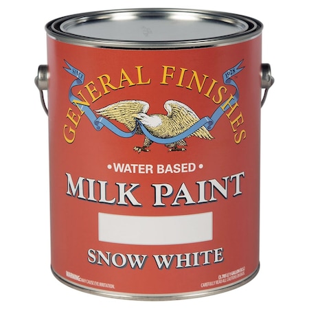 Milk Paint Gal General Finishes Snow White Interior / Exterior Paint, Satin GSW