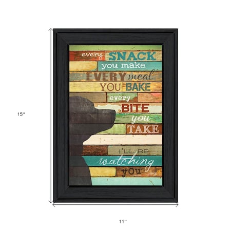 Homeroots Ill Be Watching You 2 Black Framed Print Wall Art 406554