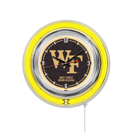 Holland Bar Stool Co Wake Forest University Double Neon 15" Clock Clk15WakeFr