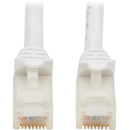 Eaton Tripp Lite Series Safe-IT Cat6a 10G Snagless Antibacterial UTP Ethernet Cable RJ45 M/M, PoE, N261AB-007-WH