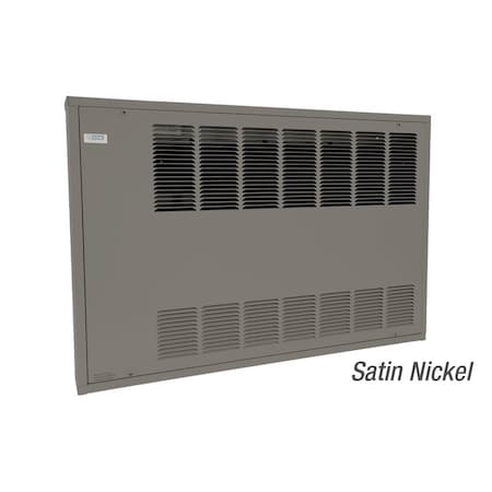 King Electric KCC Convection Cabinet Heater 2Ft 208V 2000W 3-Ph, Surface Mount, W/ Sp Stat, Satin Nickel KCC2-2020-3-S-T-SN