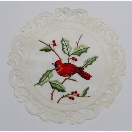 Sinobrite 16 in. Cardinal on Holy Doily H9368-016