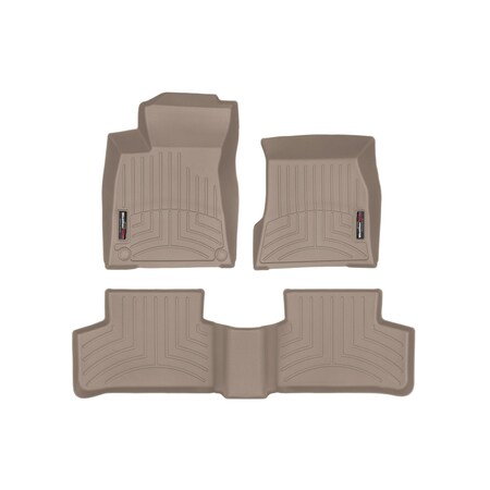 Weathertech Tan, Front and Rear Floorliners 451593-1-3