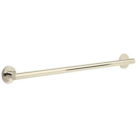 Delta Bathsafety 36 in Contemporary Decorative Ada Grab Bar In Polished Nickel 41836-PN