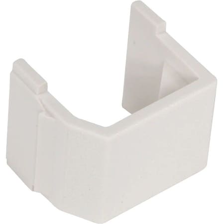 Hubbell Premise Wiring Hubbell Snap-Fit, Keystone, Blank, Office White, PK10 SFB10